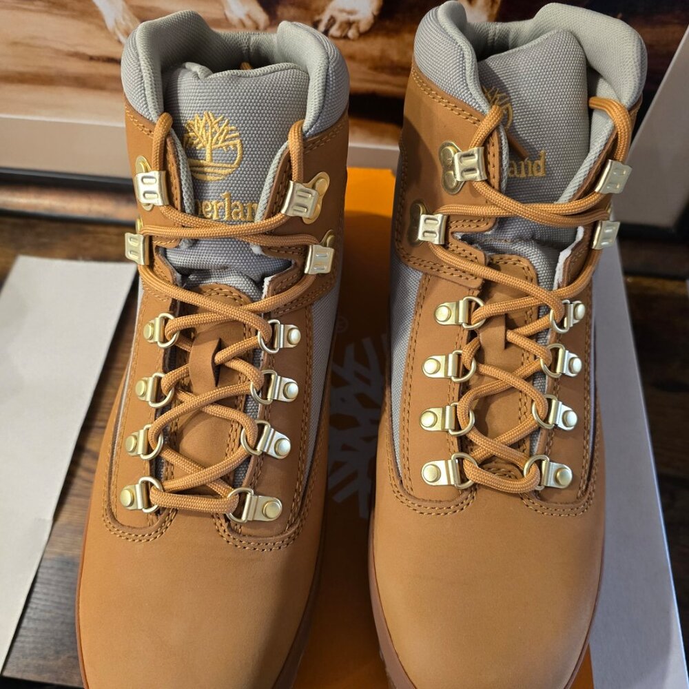 Timberland Euro Hiker Mid Lace Boot Wheat Nubuck (TB0A28GY 754) Men's Size 10.5 - Picture 4 of 15